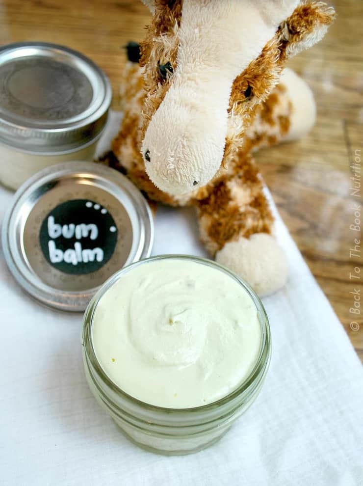 Homemade Diaper Cream {Bum Balm} | www.backtothebooknutrition.com/blog