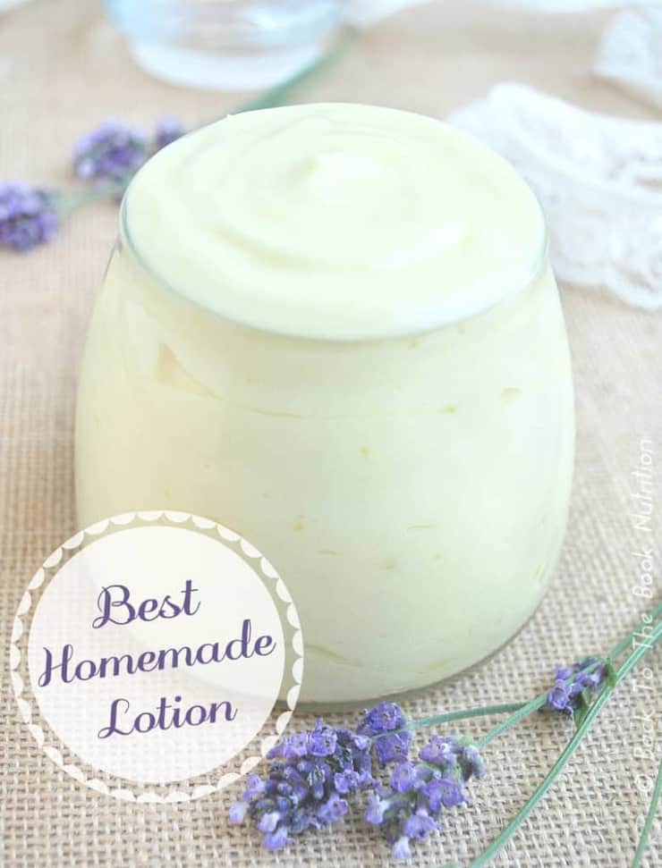Best Homemade Lotion | Back To The Book Nutrition