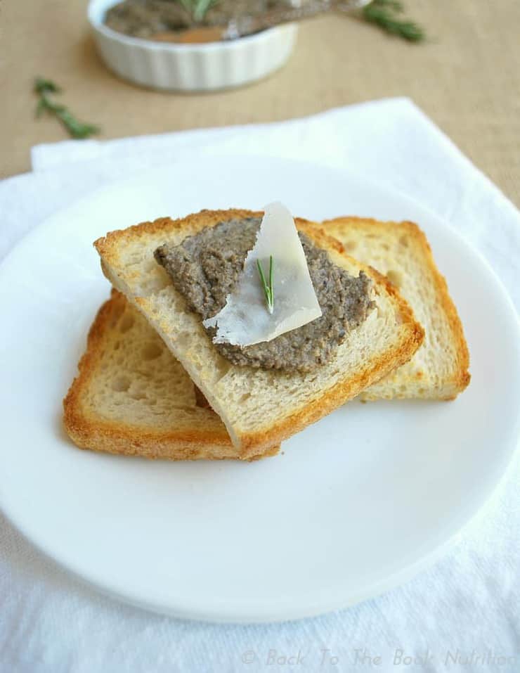 Chicken Pate with Rosemary, Sage & White Wine on Toast | Back To The Book Nutrtition