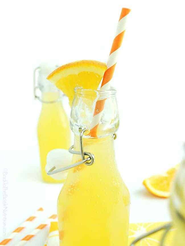 This easy homemade orange soda is super refreshing and is naturally fermented to add a healthy probiotic punch! | Back To The Book Nutrition