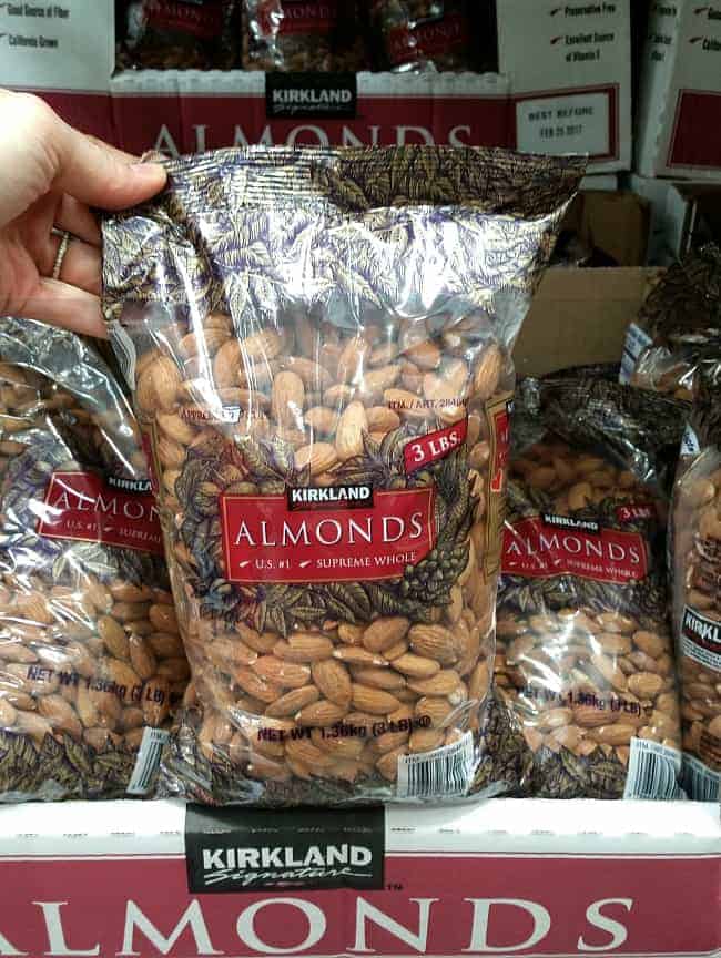 Raw almonds from Costco | Back To The Book Nutrition