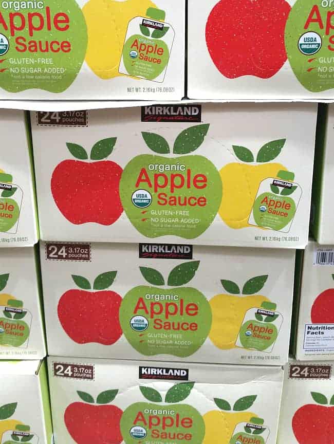 Applesauce pouches from Costco | Back To The Book Nutrition