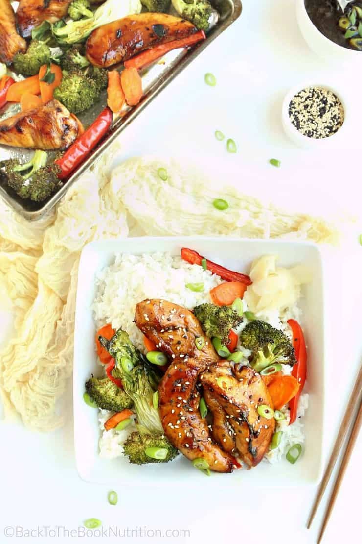Easy sheet pan teriyaki chicken and vegetables