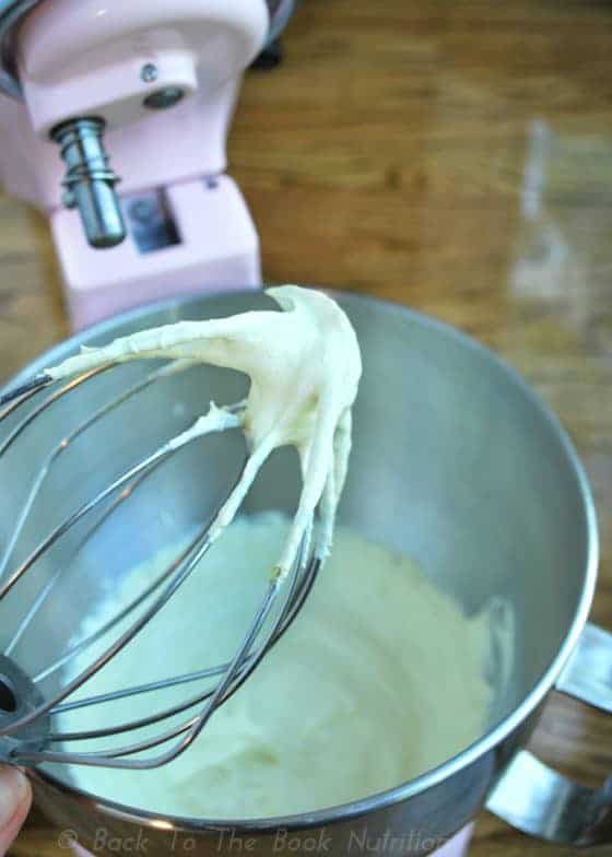 Homemade Diaper Cream {Bum Balm} in mixer | www.backtothebooknutrition.com/blog