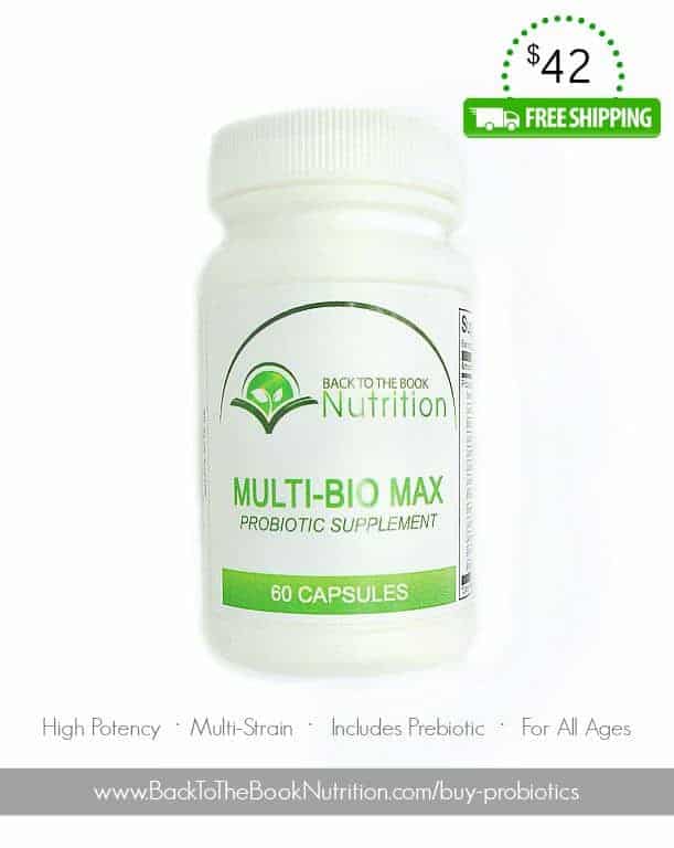 Buy Probiotics: Multi-Bio Max High Potency, Multi-Strain Probiotic | Back To The Book Nutrition