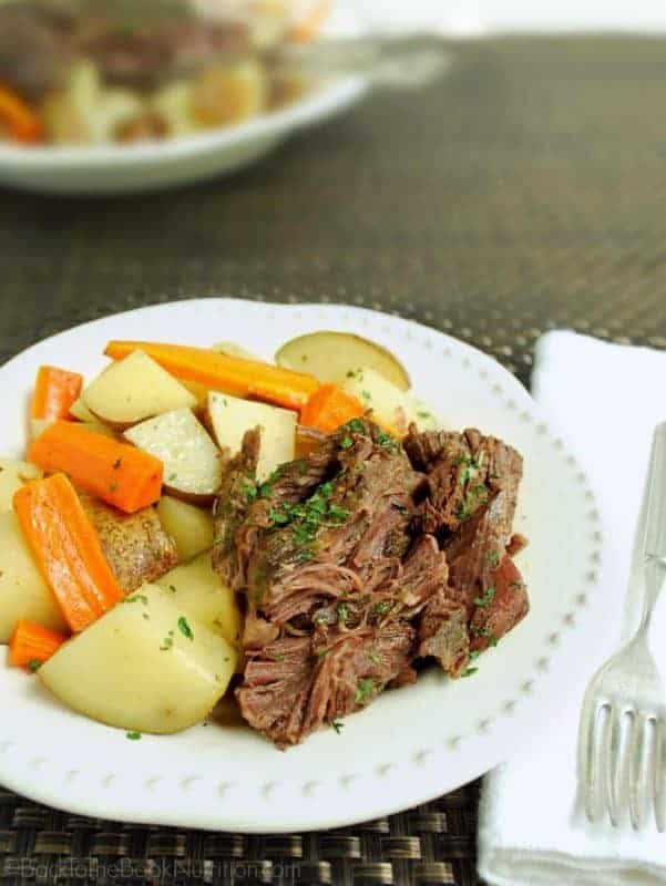 Best Slow Cooker Beef Roast | Back To The Book Nutrition