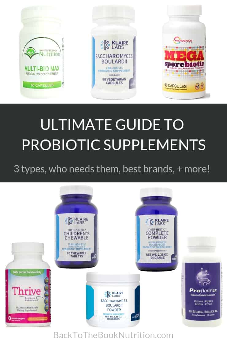 Collage of the best probiotic supplement brands